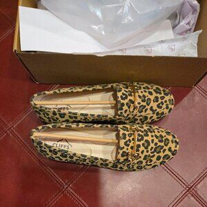 Leopard Comfort Flats NIB